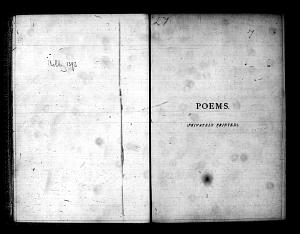 Facsimile images available for Poems. (Privately Printed).: First Trial Book, British Library copy (Ashley 1393)