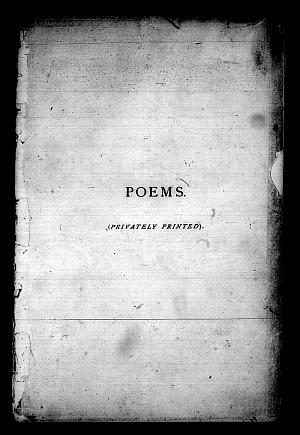 Facsimile images available for Poems. (Privately Printed.): First Trial Book (partial), Princeton/Troxell (copy 1)