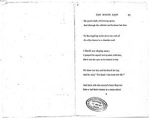Facsimile images available for Ballads and Sonnets (1881), proof Signature G (Delaware Museum, complete
                    final proof, copy 2)