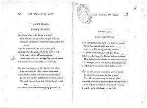 Facsimile images available for Ballads and Sonnets (1881), proof Signature Q (Delaware Museum, second revise, author's
     copy 1) 