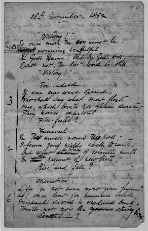 Facsimile images available for Wellington's Funeral (draft manuscript)