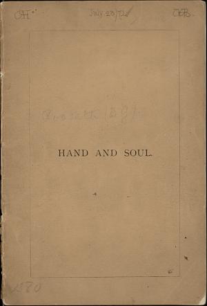 Facsimile images available for Hand and Soul 