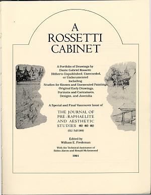 Facsimile images available for The Journal of Pre-Raphaelite and Aesthetic Studies Special Issue: A Rossetti
                    Cabinet: A Portfolio of Drawings by Dante Gabriel Rossetti
