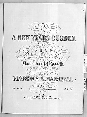 Facsimile images available for A New Year's Burden