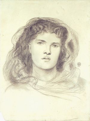 The Beloved (study for head of bridesmaid)