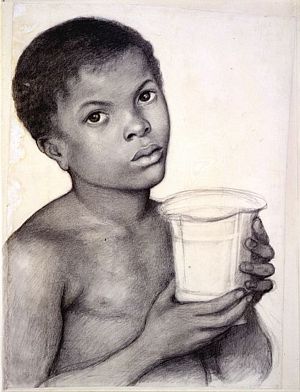 The Beloved (study for African boy)
