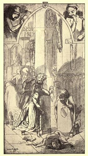 Faust: Gretchen and                         Mephistopheles in the   church