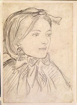 Unidentified Woman in Profile Wearing a Bonnet