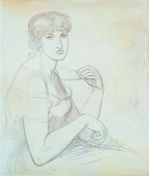 Study of a Woman Holding up her Necklace