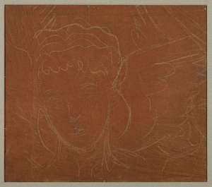 Woman's Head and Angel's Wing