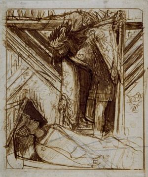 The Lady of Shalott (sketch)