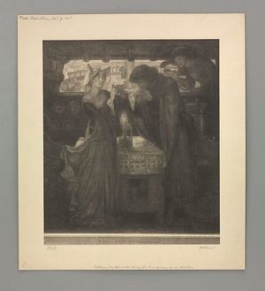 Sir Tristram and La Bella Yseult Drinking the Love Potion [print]