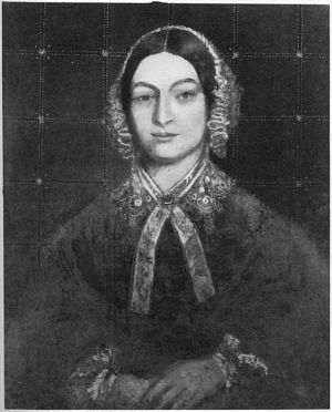 Portrait of a lady wearing a bonnet