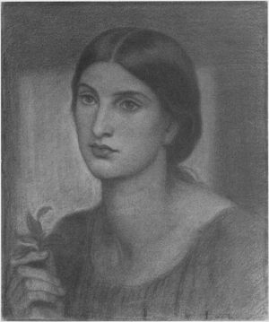 Study of a Girl Holding a Leaf